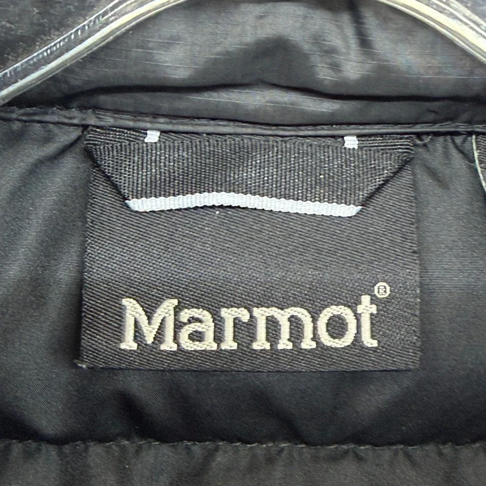 Marmot Mens Black Puffer Quilted Vest Small Full Zip‎ Quilted Lightweight